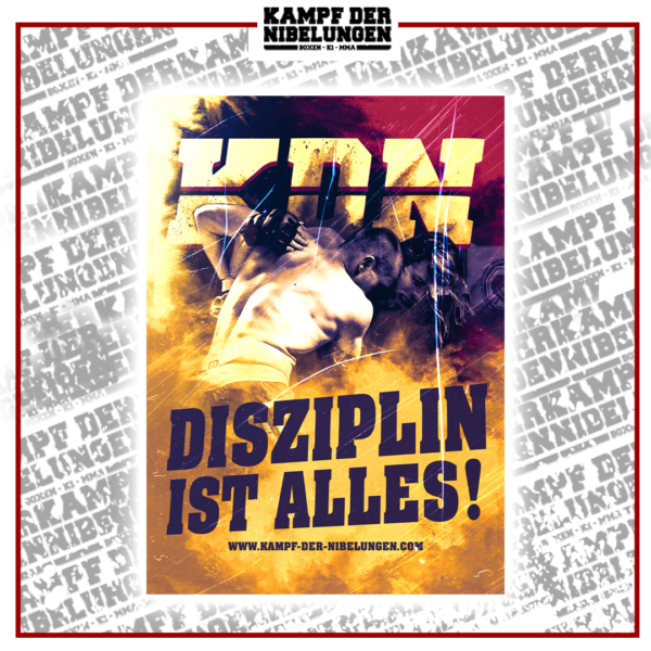 Aufkleber "Disziplin"